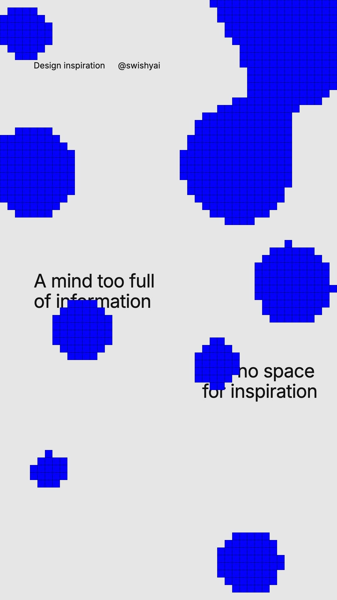 Text + blob animation template preview